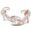 Elegant White Wedding Shoes 2018 Rhinestone Pearl Tassel 8 cm Stiletto Heels Pointed Toe Wedding High Heels