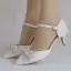 Chic / Beautiful White Casual Womens Shoes 2018 Buckle Rhinestone Bow 5 cm Stiletto Heels Pointed Toe High Heels