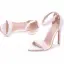 Chic / Beautiful White Wedding Shoes 2018 Lace Flower Pearl Ankle Strap 9 cm Stiletto Heels Open / Peep Toe Wedding High Heels