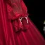 Vintage / Retro Burgundy Lace Flower Prom Dresses 2025 High Neck Long Sleeve Floor-Length / Long Prom Formal Dresses A-Line / Princess