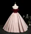 Elegant Burgundy Appliques Prom Dresses 2025 Ball Gown Off-The-Shoulder Sleeveless Backless Floor-Length / Long Prom Formal Dresses