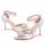 Modern / Fashion White Wedding Shoes 2018 Pearl Rhinestone Tassel 9 cm Stiletto Heels Pointed Toe Wedding High Heels