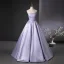 Charming Lavender Ball Gown Prom Dresses 2025 Strapless Sleeveless Backless Floor-Length / Long Prom Formal Dresses