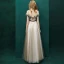 Luxury / Gorgeous Champagne Prom Dresses 2019 A-Line / Princess Sash Lace Spaghetti Straps Backless Sleeveless Floor-Length / Long Formal Dresses