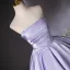 Charming Lavender Ball Gown Prom Dresses 2025 Strapless Sleeveless Backless Floor-Length / Long Prom Formal Dresses