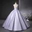 Charming Lavender Ball Gown Prom Dresses 2025 Strapless Sleeveless Backless Floor-Length / Long Prom Formal Dresses