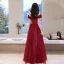 Charmant Rosa Ballkleider 2021 A Linie Off Shoulder Ärmellos Rückenfreies Kristall Lange Ball Festliche Kleider