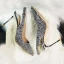 Scintillantes Champagne Soirée Chaussures Femmes 2019 Boucle Cuir Paillettes Faux Diamant 9 cm Talons Aiguilles À Bout Pointu Talons Hauts