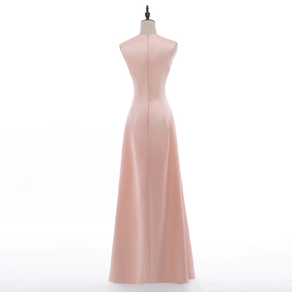 Vintage 2 Bit Pärla Rosa Aftonklänningar 2018 Prinsessa Urringning Appliqués Spets Långärmad Långa Formella Klänningar