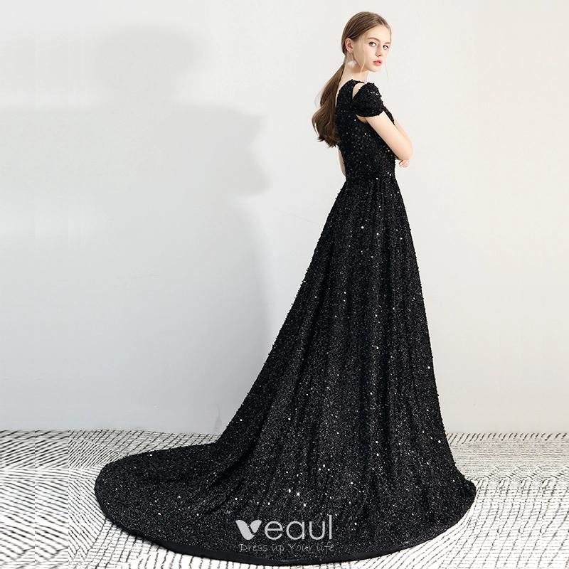 Female Formal Western Wear Sexy Black Prom Dress V Neck Mermaid Long Formal  Dress For Sale