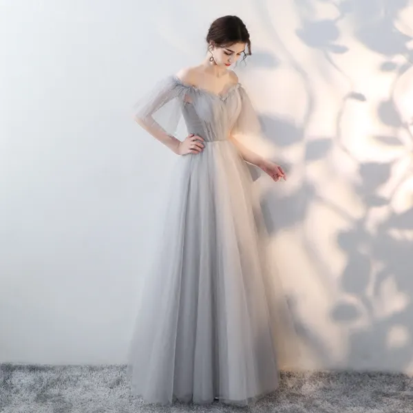 Grey prom dresses 2019 new arrivals