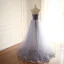 Fine Mørk Marineblå Ballkjoler 2018 Prinsesse Beading Paljetter Rhinestone Kjæreste Ryggløse Uten Ermer Feie Tog Formelle Kjoler
