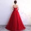 Proste / Simple Czerwone Sukienki Na Bal 2019 Princessa Spaghetti Pasy Bez Pleców Długie Sukienki Wizytowe