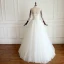 Chic / Belle Ivoire Robe De Mariée 2019 Princesse Encolure Dégagée 3/4 Manches Dos Nu Longue