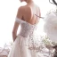 Sexy Champagne Wedding Dresses 2019 A-Line / Princess Off-The-Shoulder Lace Flower Sequins Sleeveless Backless Floor-Length / Long