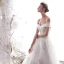 Elegant Ivory 2019 Wedding Dresses A-Line / Princess Off-The-Shoulder Beading Sequins Lace Flower Short Sleeve Backless Royal Train