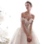 Luxury / Gorgeous Ivory Wedding Dresses 2019 A-Line / Princess Off-The-Shoulder Beading Crystal Lace Flower Sleeveless Backless Cathedral Train