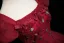 Chic / Beautiful Burgundy Appliques Prom Dresses 2025 Ball Gown Square Neckline Puffy Short Sleeve Backless Floor-Length / Long Formal Dresses
