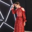 Chic / Belle Bordeaux Robe De Soirée 2019 Princesse Bustier Dentelle Paillettes Gonflée Manches Longues Dos Nu Longue Robe De Ceremonie