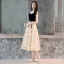 Modern / Fashion Champagne Homecoming Graduation Dresses 2019 A-Line / Princess Suede Spaghetti Straps Bow Sleeveless Backless Tea-length Formal Dresses