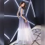 Charmant Grape Dégradé De Couleur 2019 Princesse Robe De Soirée Encolure Dégagée Paillettes Métal Ceinture Sans Manches Dos Nu Longue Robe De Ceremonie