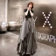 Charming Black Evening Dresses  2019 A-Line / Princess Scoop Neck Sequins 1/2 Sleeves Floor-Length / Long Formal Dresses