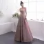 Schöne Rosa Abendkleider 2019 A Linie Spaghettiträger Glanz Polyester Ärmellos Rückenfreies Lange Festliche Kleider