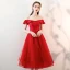 Chic / Beautiful Burgundy Homecoming Graduation Dresses 2018 A-Line / Princess Sash Off-The-Shoulder Backless Sleeveless Tea-length Formal Dresses