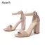 Chic / Beautiful Black Street Wear Summer Womens Sandals 2021 Ankle Strap 10 cm Thick Heels Open / Peep Toe Womens Sandals High Heels