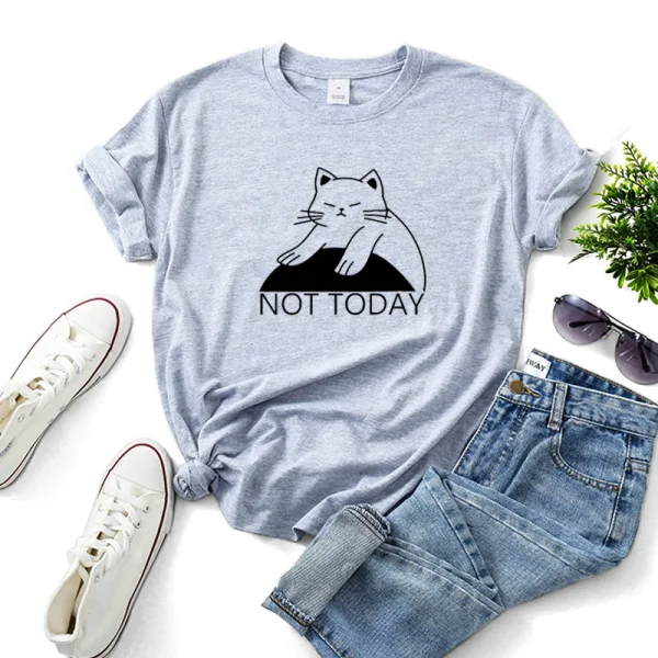 Lovely Casual Summer Loose White Cartoon Cotton Women's Tops 2021 Scoop Neck Short Sleeve T-Shirts