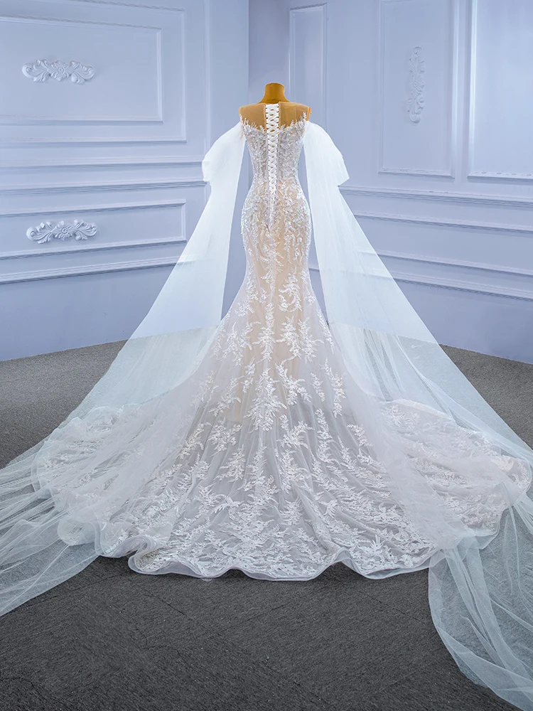 knee length dresses for ladies 2021 Sexy One Shoulder Wedding Dress Mermaid Crepe Satin Simple Bridal Gowns for Women main image 0