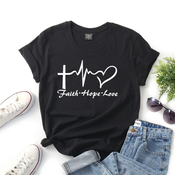 Casual Summer Loose Letter Graphic White T-Shirts 2021 Cotton Scoop Neck Short Sleeve Women's Tops T-shirt