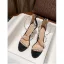 Sexy Summer Black Pearl Ankle Strap Cocktail Party Evening Party Womens Sandals 2021 10 cm Stiletto Heels Open / Peep Toe Sandals High Heels