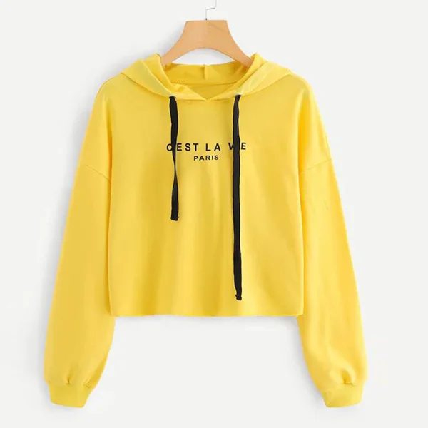 Comfortable Casual Fall Winter Regular Letter Graphic White Hooded Sweatshirts 2021 Cotton Long Sleeve Women's Tops
