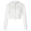 Fashion Fall Winter Street Wear White Solid Color Hooded Sweatshirts 2021 V-Neck Long Sleeve Loose Women Tops