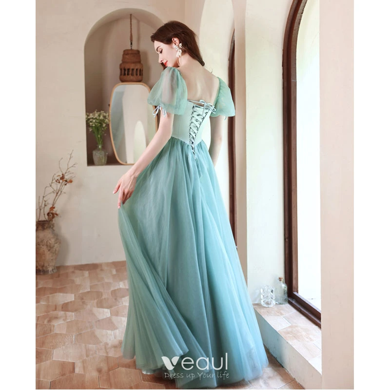 slim fit dress slacks Mint Green Long Prom Dresses New Long Evening Gowns fg7206 – formalgowns main image 1
