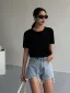 Summer Casual Cotton White T-Shirts 2021 Regular Scoop Neck Short Sleeve Women's Tops T-shirt
