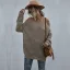 Sommer Strassenmode Khaki Stiefel Leibchen Pullover 2021 Eckiger Ausschnitt Bandeau 3/4 Ärmel Damen Oberteile