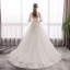 Élégant Ivoire Robe De Mariée 2019 Princesse V-Cou En Dentelle Fleur 1/2 Manches Dos Nu Train De Balayage