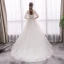 Élégant Ivoire Robe De Mariée 2019 Princesse V-Cou En Dentelle Fleur Manches Courtes Dos Nu Tribunal Train