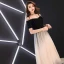 Élégant Noire Robe De Soirée 2019 Princesse De l'épaule Gland Paillettes Manches Courtes Dos Nu Longue Robe De Ceremonie