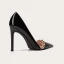 Charming Black Evening Party Leather Rivet Pumps 2021 Patent Leather 10 cm Stiletto Heels Pointed Toe Pumps High Heels