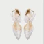 Modern / Fashion Silver Leather Wedding Shoes 2019 T-Strap Rhinestone Butterfly 9 cm Stiletto Heels Pointed Toe High Heels
