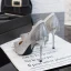 Glittrande Silver Brudskor 2019 Glittriga / Glitter Paljetter Tassel 10 cm Stilettklackar Spetsiga Bröllop Pumps