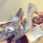 Lyx Champagne Handgjort Askungen Brudskor 2019 Läder Kristall Rhinestone 9 cm Stilettklackar Spetsiga Bröllop Pumps