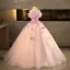 Elegante Rosa Applikationen Ballkleider 2014 Ballkleid Off Shoulder Kurze Ärmel Rückenfreies Lange Festliche Kleider