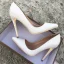 Schöne Weiß Freizeit Pumps 2019 Schlangenhautmuster 12 cm Stilettos Spitzschuh Pumps