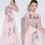 Chic / Beautiful Grey Evening Dresses  2018 A-Line / Princess Lace Appliques High Neck 1/2 Sleeves Floor-Length / Long Formal Dresses