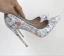 Chic / Beautiful Casual Color block Cartoon Pumps 2019 Leather Printing 12 cm Stiletto Heels Pointed Toe Pumps