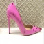 Chic / Beautiful Candy Pink Rave Club Pumps 2019 Patent Leather Rivet 12 cm Stiletto Heels Pointed Toe Pumps